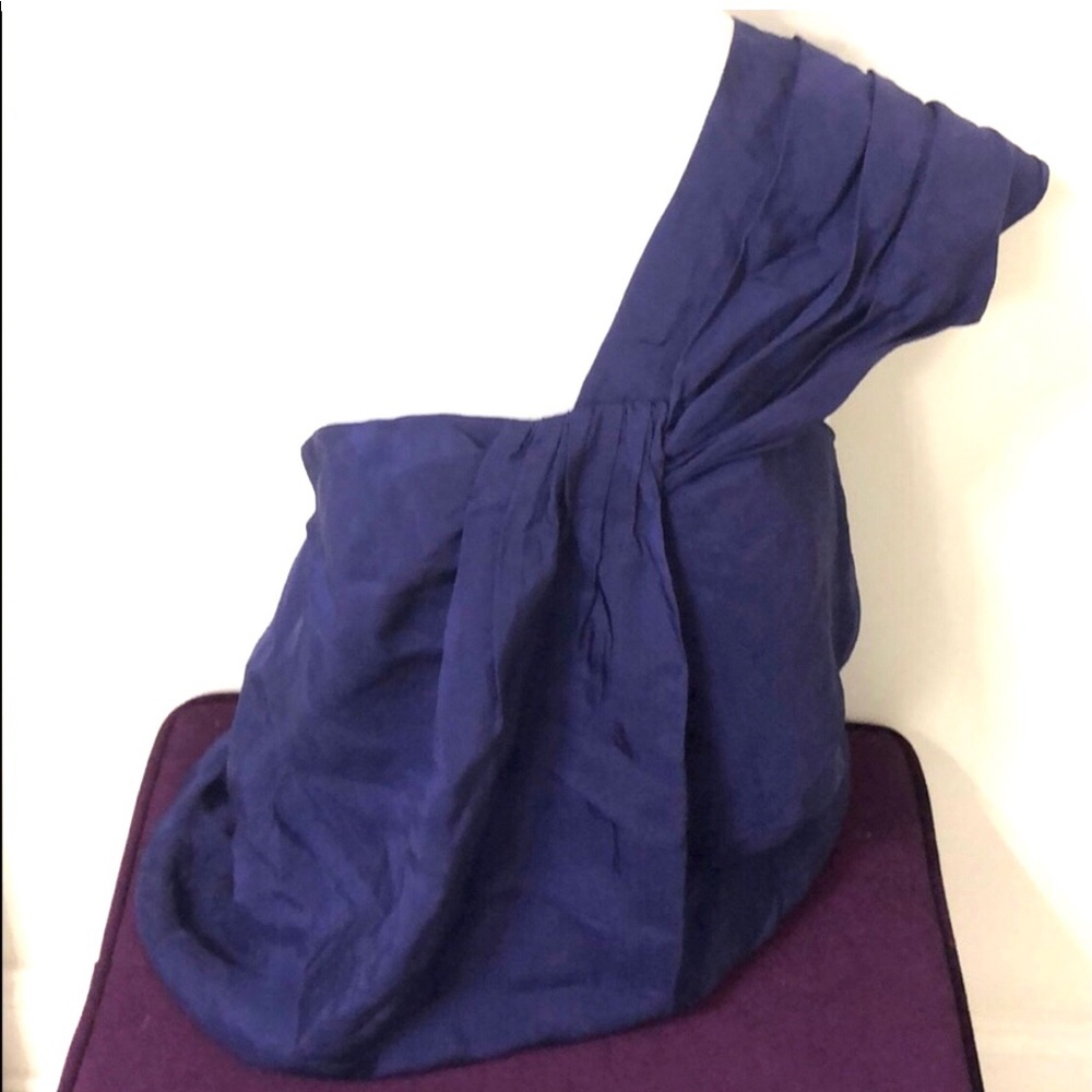 Club Monaco assymetrical purple top